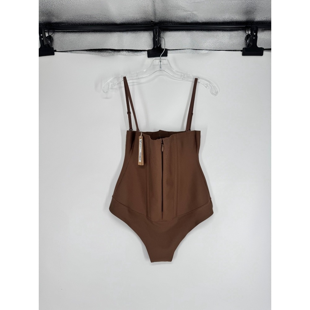 SKIMS Body CS Core Sculpting Waist Cincher Thong Womens Size 2XL 2X Jasper Brown